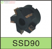 進口ASX400直角臺肩面銑刀盤裝三菱SPMT12T308刀片