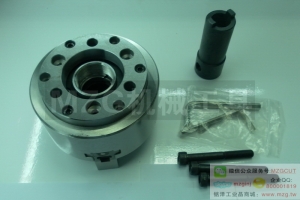 臺(tái)灣佳賀三爪中空/中實(shí)高速油壓夾頭，高速回轉(zhuǎn)油缸,油壓硬爪生爪